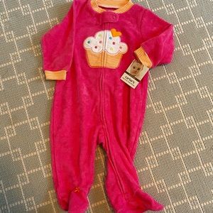Carters Terrycloth Pink PJ’s Size 6m